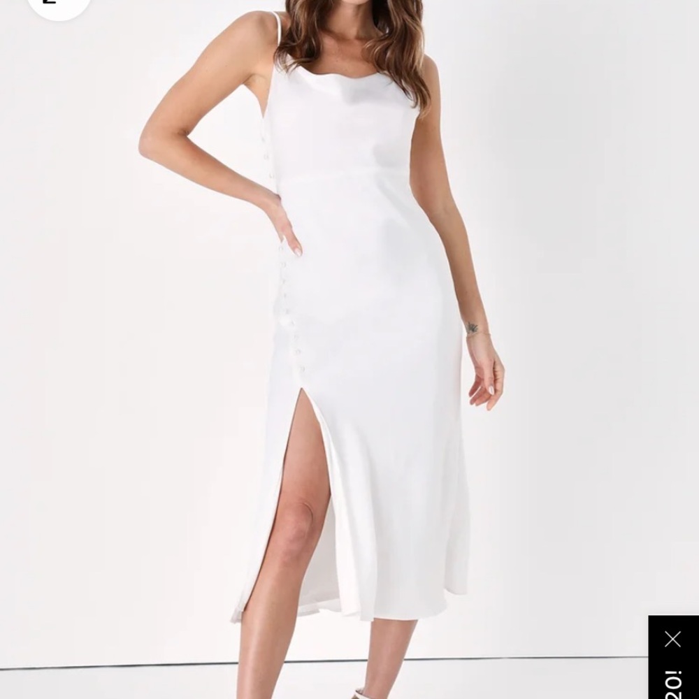 Lulus satin slip dress